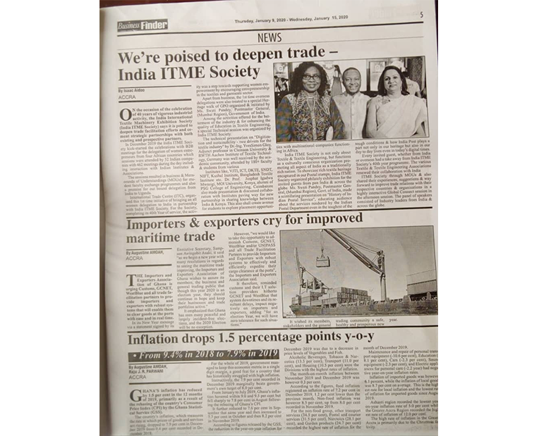 India ITME Society Coverage in Business finder